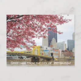 Cartão Postal Saudações da cidade de Pittsburgh!