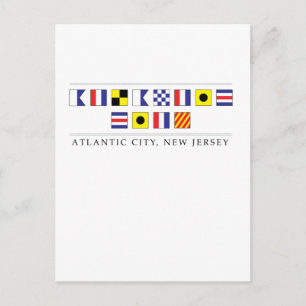 Cartão Postal Saudações da Cidade do Atlântico