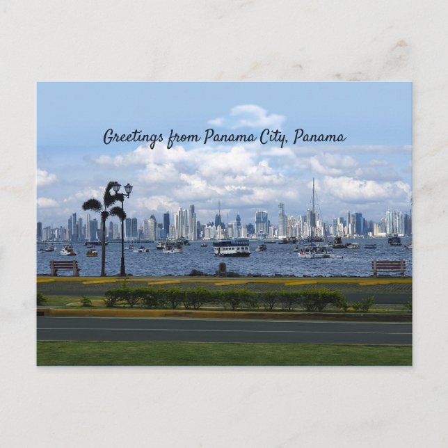 Cartão Postal Saudações da Cidade do Panamá, Panamá (personalizá (Frente)