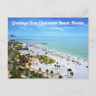 Cartão Postal Saudações Da Clearwater Beach, Cartão-Postal Da