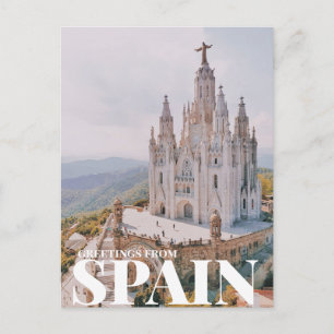 Cartão Postal Saudações da espanha