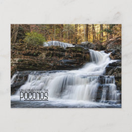 Cartão Postal Saudações da Fábrica Cai nos Poconos