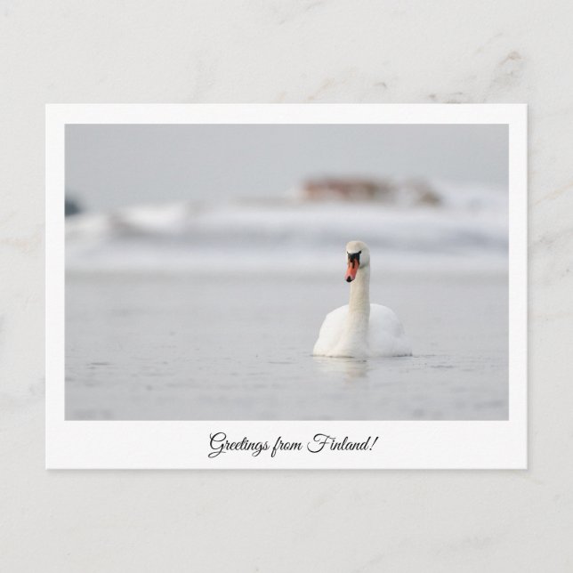Cartão Postal Saudações da Finlândia! (Frente)