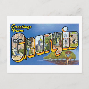 Cartão Postal Saudações da Geórgia!