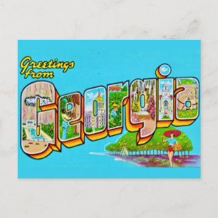 Cartão Postal Saudações da Geórgia