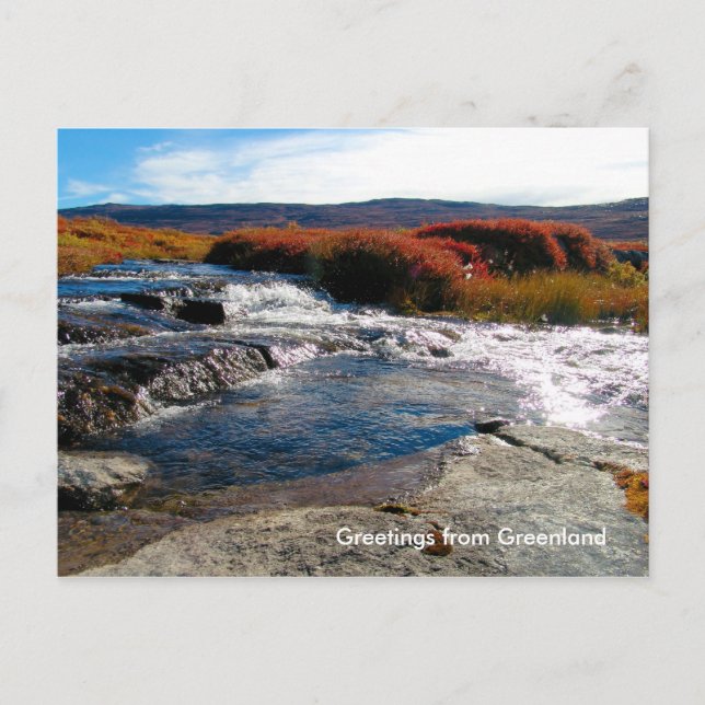 Cartão Postal Saudações da Gronelândia 17 (Frente)