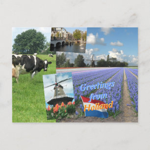 Cartão Postal Saudações da Holanda