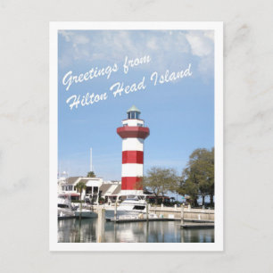 Cartão Postal Saudações da Ilha Hilton Head