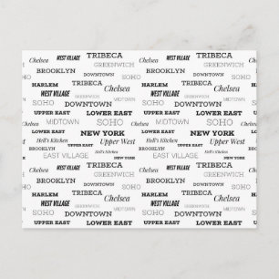 Cartão Postal Saudações Da Nova Iorque, Vizinhos