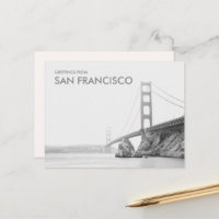 Saudações da Ponte Golden Gate de São Francisco