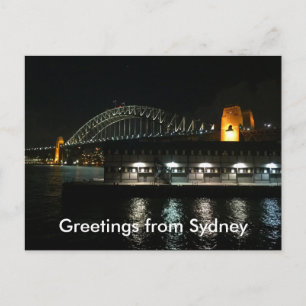 Cartão Postal saudações da ponte sydney