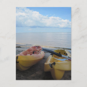 Cartão Postal Saudações da praia!