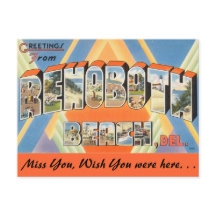 Saudações da praia de Rehoboth