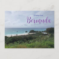 Saudações da Praia do Bermuda Postcard