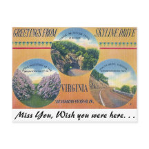 Saudações da Skyline Drive, Virgínia