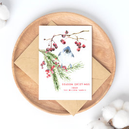 Cartão Postal Saudações da temporada - Greenerescência de Natal 