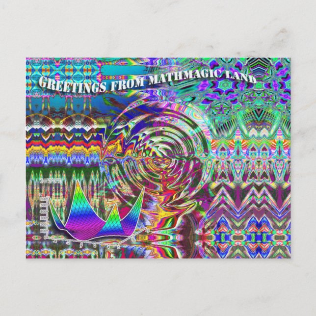 Cartão Postal Saudações da Terra Matemática (Frente)