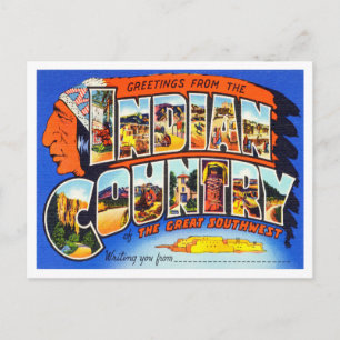 Cartão Postal Saudações da Viagens vintage indiana