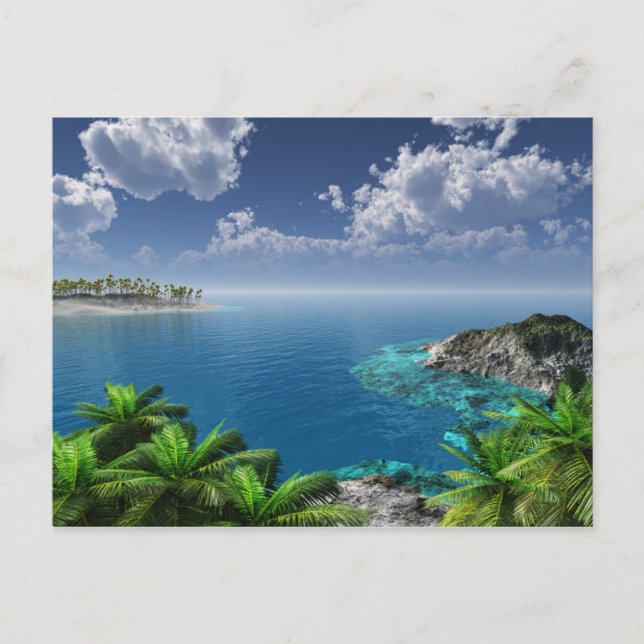 Cartão Postal Saudações Das Ilhas (Frente)