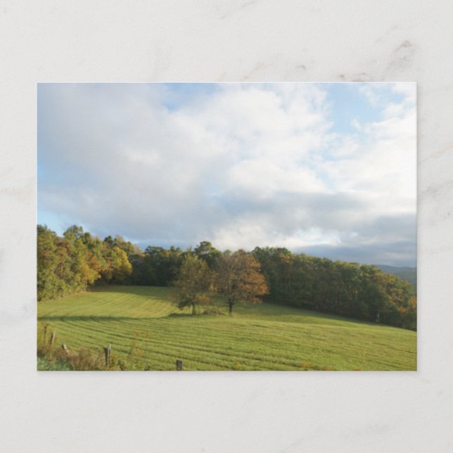 Cartão Postal Saudações das Montanhas Blue Ridge do NC! (Frente)