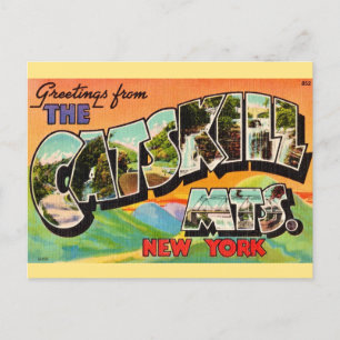 Cartão Postal Saudações das Montanhas Catskill Antigas