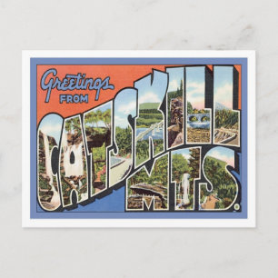 Cartão Postal Saudações Das Montanhas De Capacidades NY