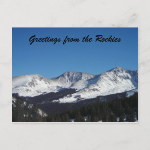 Cartão Postal Saudações das Rockies