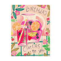 Saudações de aniversário da Sangria de Verão