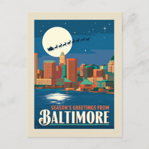 Cartão Postal Saudações de Baltimore