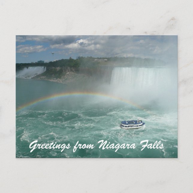 Cartão Postal saudações de barco niagara (Frente)