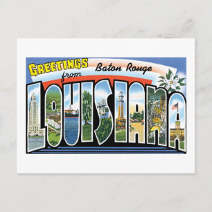Cartão Postal Saudações de Baton Rouge, Louisiana