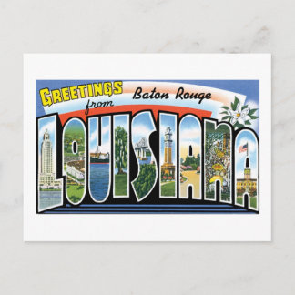 Cartão Postal Saudações de Baton Rouge, Louisiana