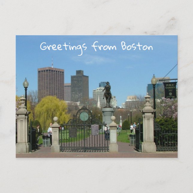 Cartão Postal Saudações de Boston (Frente)