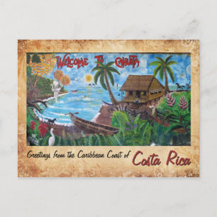 Cartão Postal Saudações de Cahuita, Costa Rica