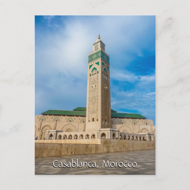 Cartão Postal Saudações de Casablanca Marrocos (Frente)