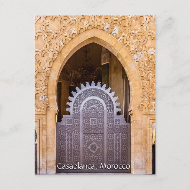 Cartão Postal Saudações de Casablanca Marrocos (Frente)