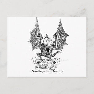 Cartão Postal Saudações de Chupacabra do México
