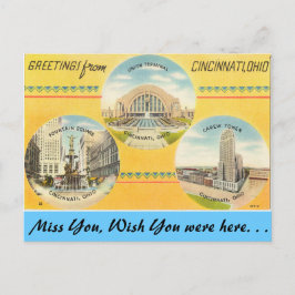 Cartão Postal Saudações de Cincinnati