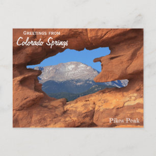 Cartão Postal Saudações de Colorado Springs Travel