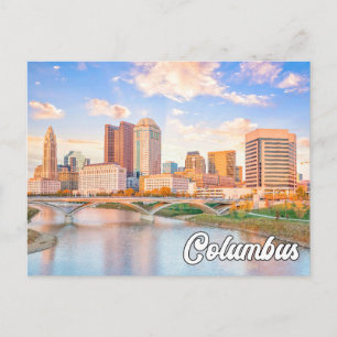Cartão Postal Saudações De Columbus, Ohio, EUA