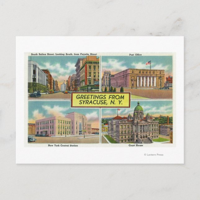 Cartão Postal Saudações de com Vistas Cênicas 2 (Frente)