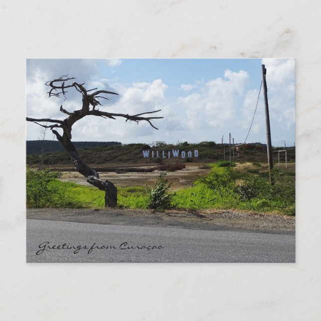 Cartão Postal Saudações de Curaçao (personalizável) (Frente)