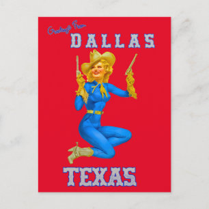 Cartão Postal Saudações de Dallas Texas  Cartão-postal