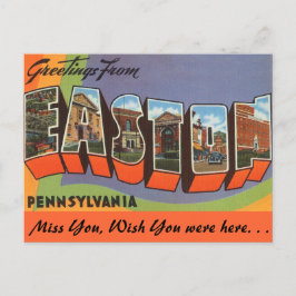 Cartão Postal Saudações de Easton