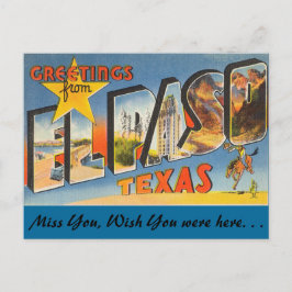 Cartão Postal Saudações de El Paso