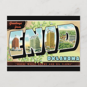 Cartão Postal Saudações de Enid