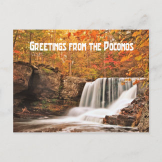 Cartão Postal Saudações de Fatory Falls, Pensilvânia