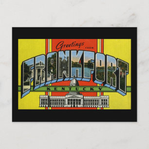 Cartão Postal Saudações de Frankfort Kentucky