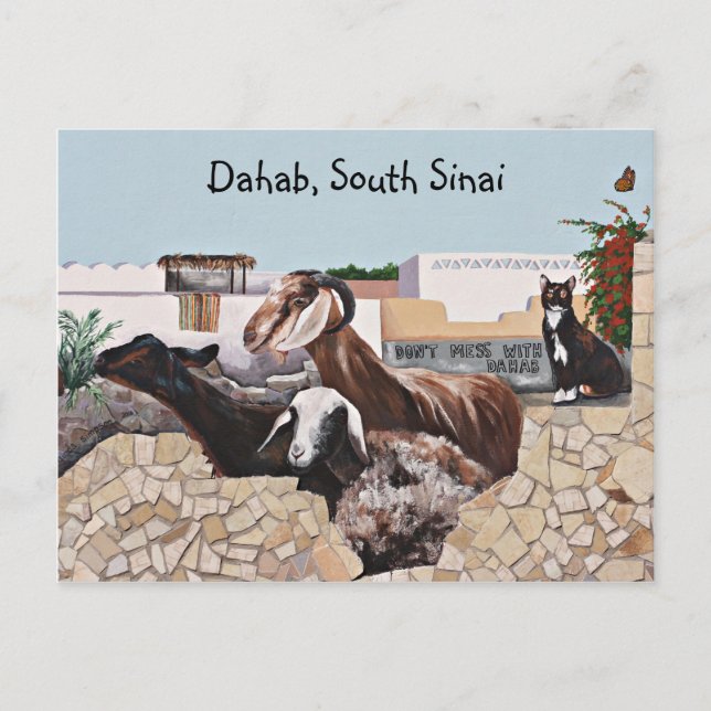 Cartão Postal Saudações de Goat III (Frente)