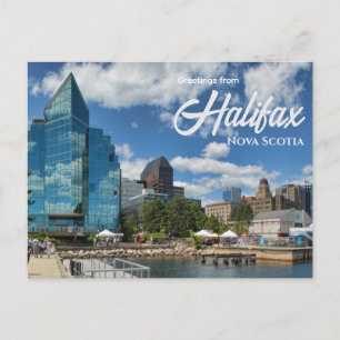 Cartão Postal Saudações de Halifax Nova Scotia Canadá Viagem